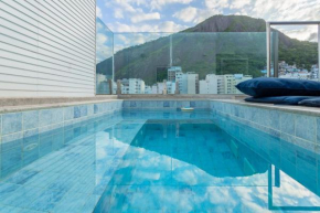 Triplex LUXO com piscina, BBQ e sauna p/ 8 pessoas